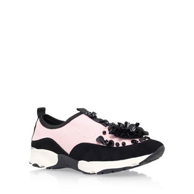 Carvela Pink 'Lullaby' flat lace up sneakers